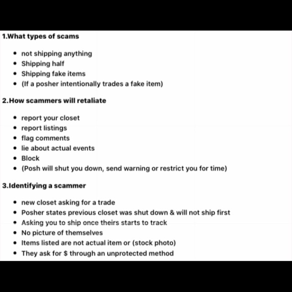 TRADING AND SCAMMER INFORMATION DOโs & DONTS - Picture 2 of 12